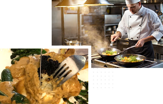 fish maw steak in fine dining